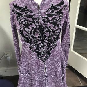 Vocal full zip, l/s, w/hood jacket, size Small